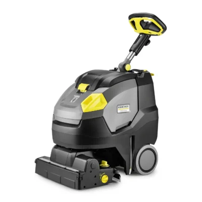 Détail tête de lavage et articulation balayeuse Kärcher K-Mop 46 Bp